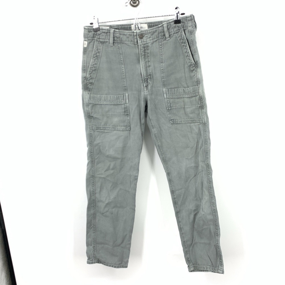 COH Citizens of Humanity Women Size 27 Pants Green Surplus Cotton Straight Leg